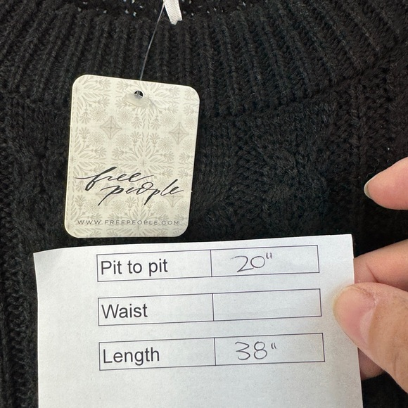 Free People Black Knit Sweater Dress - Picture 9 of 9